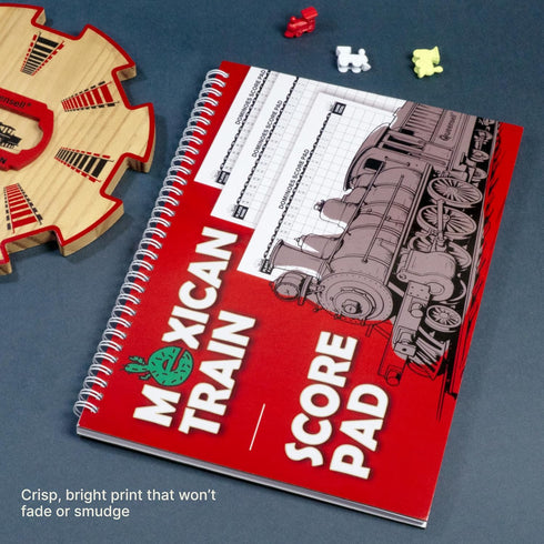 11.3x7.9 50-Page Queensell Extra Large Mexican Train Score Pads in Mexican Train Accessories for Classic Domino Game