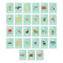 Spanish Alphabet Wall Cards 5x7, Blue Nature, Kid's Room Decor, Nursery Art, Gender Neutral