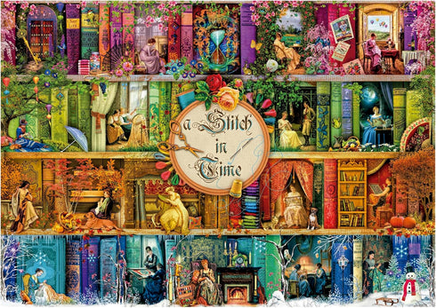 Educa A Stitch in Time 3000 Piece Jigsaw Puzzle with Glue Included, Completed Size 47.24"x 37.79"