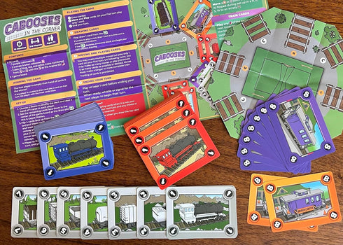 Easy, Fun, Educational Family Friendly Train Building Card Game - 2-5 Players, Ages 7+
