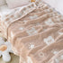 30x40 Inch Beige Teddy Bear Baby Blanket Soft Knitted Plush Throw, Nursery Essentials for Newborn Boys Girls Toddler