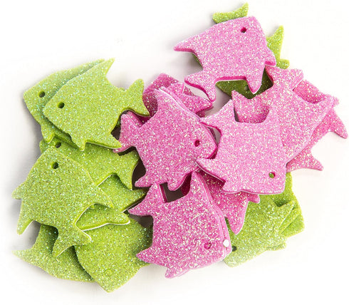 Creative Hands Glitter Foam Stickers, Fish and Dolphin