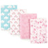 Luvable Friends Unisex Baby Cotton Flannel Burp Cloths, Rainbow, One Size
