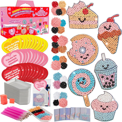 Sweet Treats 24 Pack 5D Diamond Painting Kits - Goodie Bag Party