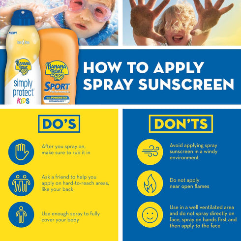 50+, 25% 6oz. Banana Boat Simply Protect Mineral-Based Sunscreen Lotion for Kids, SPF Tear Free, Fewer Ingredients