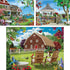 Set (3) 500 18" 24" 500 Countryside Bits and Pieces - Value of Three Piece Jigsaw Puzzles for Adults - Puzzles Measure