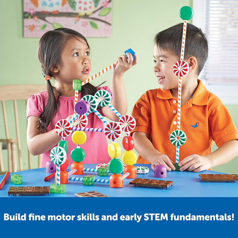 Learning Resources Candy Construction Building Set, 92 Pieces, Toddler Learning Toys, Ages 4+