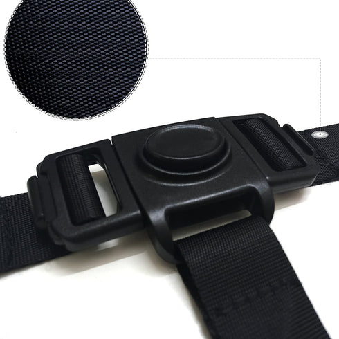 ZARPMA High Chair Straps, 3 Point Harness Straps Belt for Child Chair Strap for IKEA Antilop High Chair (Black)