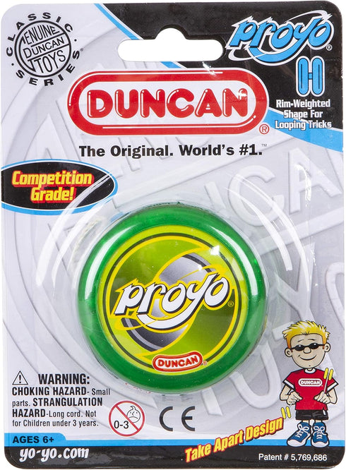 Duncan Toys ProYo Looper Yo-Yo, Beginner Yo-Yo with String, Wooden Axle, Plastic Body