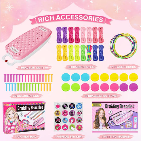 Dpai Friendship Bracelet Making Kit for Girls, DIY Arts and Crafts Toys, Best Birthday Gift Ideas for Ages 6-12