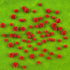 HOMICO 200 Pieces Tiny Red Rose Decor for Dollhouse Mini Resin Decor for Crafts Tiny Things for Fairy Garden Micro