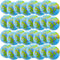 32 Pack 16 Inch Inflatable Globe Bulk, Blow up Beach Ball for Classroom Teaching and Pool Party