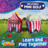 Set 13-Piece 6+ FunPark Inflatable Mini Golf Course with Adjustable Clubs, Balls, Putting Cups, Green Mats and Themed