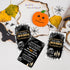 Halloween Party Game - You've Been Booed! Game Kit, Double-Sided Skull and Candles Theme, Pack of 50