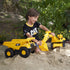 CAT Construction Toys - Tough Rigs 15" Dump Truck & Excavator Set, Kid Powered Vehicle Set for Ages 3+