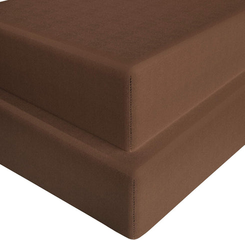 FLXXIE Microfiber Fitted Crib Sheets, 2 Pack Soft and Cozy Toddler Fitted