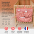 Portable Pink Forest Baby Organizer for Diapers & Toys