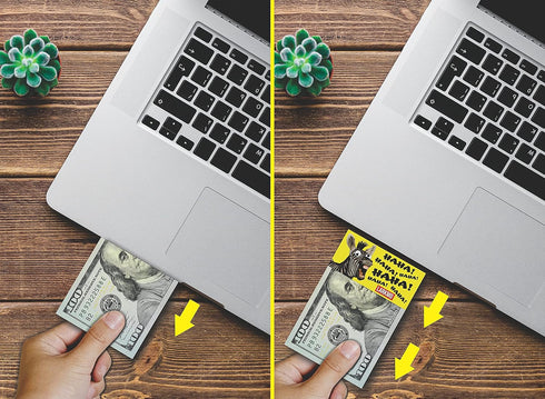 Larkmo The Pranking Zebra Funny $100 Gag, Realistic One Hundred Dollar Bill Joke Office Prank Kit of 50 Pieces
