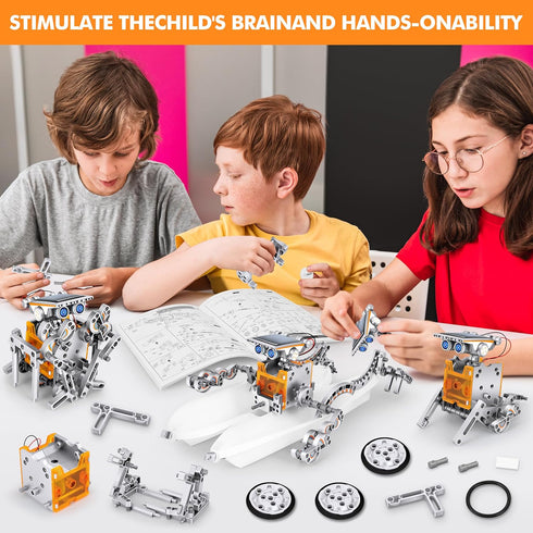 13-in-1 8+, Set 8+ STEM Education Solar Power Robots Toys for Boys Age Educational Toy DIY Science Kits for Kids