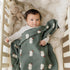 100% Cozy Knit Baby Swaddle Blanket - Cotton Soft Receiving Swaddle Stroller Blanket for Shower Gift Registry