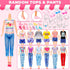 46 Pcs Doll Clothes and Accessories Kit, Including 2 Princess Gowns, 4 Fashion Dresses, and More