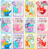 JOYIN 12 Packs Valentine's Day Cards with Pop Fidget Keychain Toys, Stress