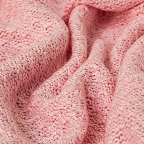 30x40 Inches NTBAY Cable Knit Cooling Toddler Blanket, Soft and Breathable Baby Blanket Made from Rayon Derived from