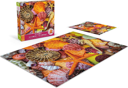 Ceaco 750 Piece Jigsaw Puzzle - Sensory - Starfish and Shells