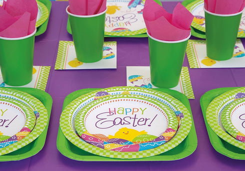 Unique Easter Chick Luncheon Paper Napkins | 6.5" x 6.5" | 16 Pcs, 13" x 13", Multi