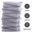 Sunny zzzZZ Ultra Soft 24 Pack Baby Washcloths - 10x10 Inches Coral Fleece, Extra Absorbent for Sensitive Skin