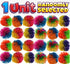 JA-RU Bandy Ball, 3" Fidget Ball with String & Spike, Random Color, Stress Relief Sensory Toy for Kids & Adults