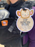 THREE LITTLE TOTS Animal Theme No Touching Baby Car Seat Sign or Stroller Tag, CPSIA Safety Tested
