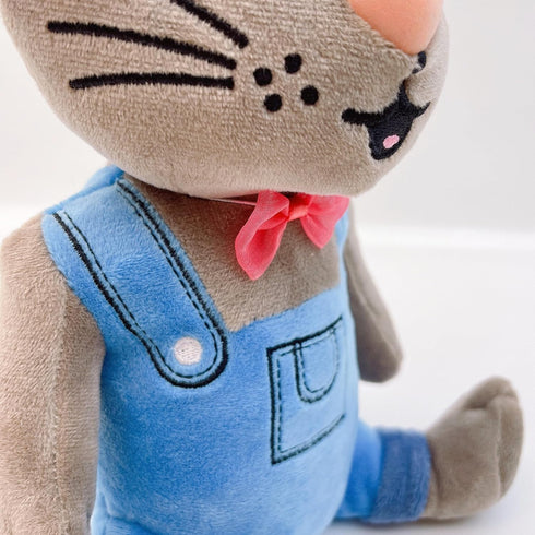 Please Give Mouse Cook.ies, Adorable Small Mouse Stuffed Animal Plush with Clothes, 9.5 Inches