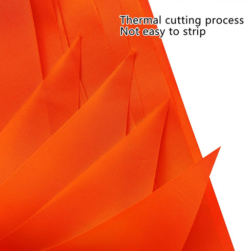 Consummate 100 Feet Orange Pennant Banners, Triangle Bunting Flags for Grand Opening, Party Decorations