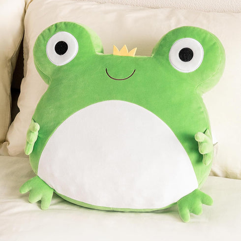 2PC (15+10Inches) Lazada Frogs Kids Pillow Toys Plush Pillows Soft Gifts for Toddler Green