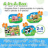 The Learning Journey My First Puzzle Sets - 4-In-A-Box Farm-Themed Educational Toddler Toys