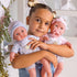 Berenguer Boutique 30050 TWINS - 15” Soft Body Baby Dolls - 12 Piece Gift Set with Open/Close Eyes