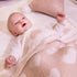 Kid Nation Super Soft Baby Blanket, Heart Light Pink, 30 x 40 inch
