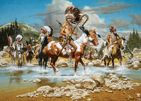 MasterPieces 1000 Piece Jigsaw Puzzle - The Chiefs, 19.25"x26.75" for Adults, Family, Youth