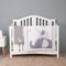 CribMATE 3 PCs Grey Elephant Family Nursery Crib Bedding Set Lovely Elephant Baby