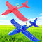 HSRBO 2 Pack Electric Foam Airplane Toy,Throwing Whirly Gliders Plaything Aeroplane with USB