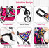 Set fash n kolor Twin Baby Doll Stroller - Pretend Play Baby Stroller for Dolls - Toy Stroller with Storage Basket