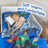 Set 4-Piece Sets Todays Kids Monster Trucks Toddler Bedding for Boys - Toddler Bed Comforter for Boys, Reversible