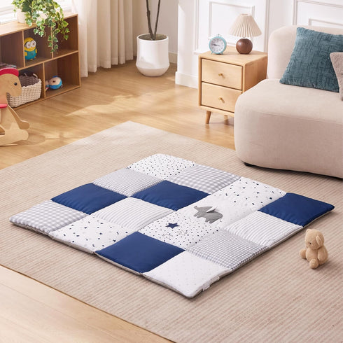 50x50 UTEX Baby Play Mat for Floor, Playpen Mat, Thick Cushioned Play Mat for Baby and Infants, Non-Slip & Machine