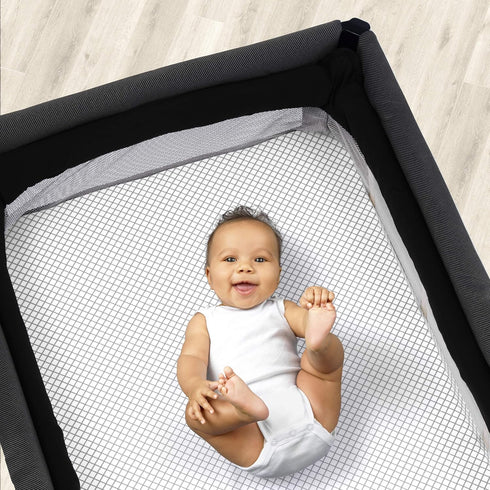Chicco Lullaby Playard Sheets, Grey Diamond 2-Pack, Grey/White