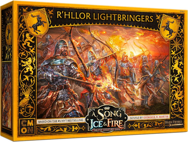 CMON A Song of Ice and Fire Tabletop Miniatures R'hllor Lightbringers Unit Box for Strategy Game