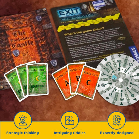Exit: The Forbidden Castle | Exit: The Game - A Kosmos Game | Family-Friendly Card-Based Escape Room for 1 to 4 Players