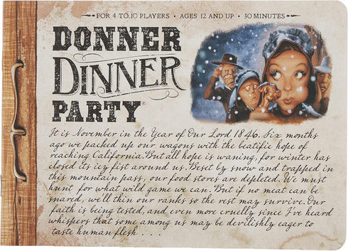 Chronicle Books Donner Dinner Party: A Rowdy Game of Frontier Cannibalism! (Weird Games for Parties, Wild West Frontier Game)