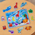 Melissa & Doug Magnetic Wooden Fishing Game and Puzzle with Ocean Animal Magnets