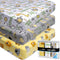 Fitted Nautical Crib Sheets (3 Pack) by GROW WILD - Jersey Knit